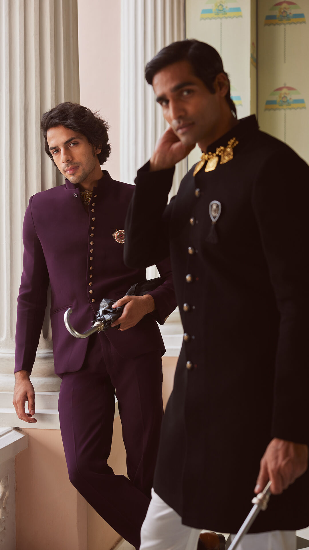 Groom wearing stylish wedding sherwani for dapper wedding look